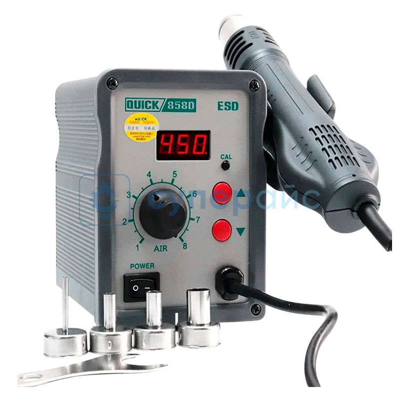 Станция термовоздушная Quick 858D фото 1