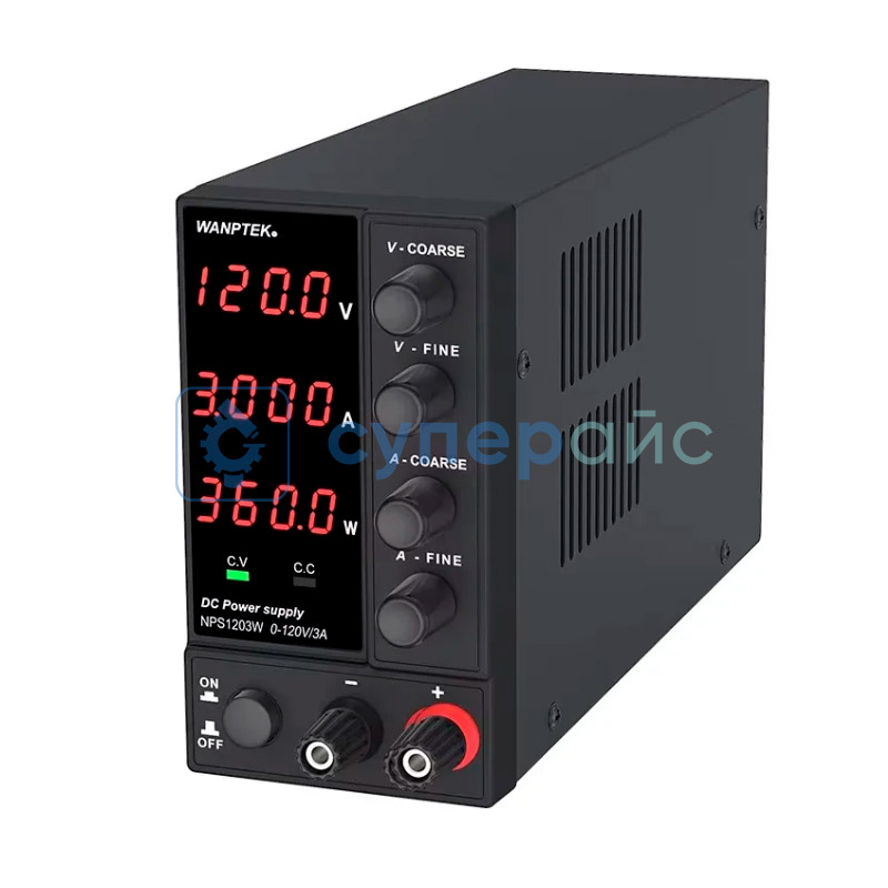 Регулируемый блок питания Wanptek NPS1203W (120В, 3А) фото 2