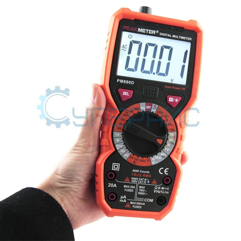 Мультиметр Peakmeter PM890D цифровой (True RMS)
