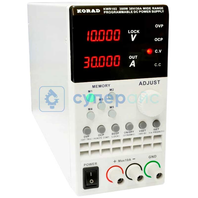 Программируемый блок питания постоянного тока Korad KWR102 (30В, 30А) фото 2