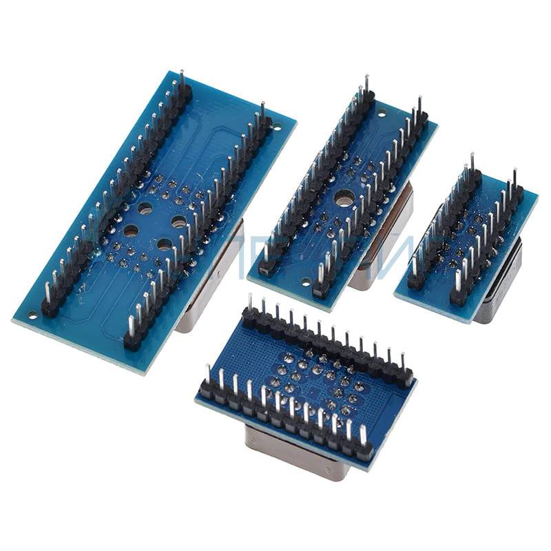 Адаптеры PLCC панельки для микросхем (набор 5 в 1)