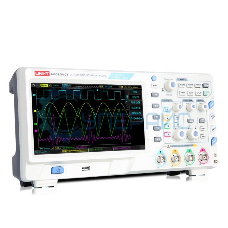 Фосфорный цифровой осциллограф UNI-T UPO2104CS (4 канала х 100 МГц)