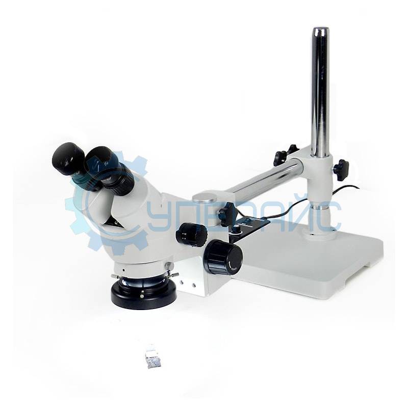 Бинокулярный микроскоп Saike Digital SK2126S на штативе с поворотным держателем