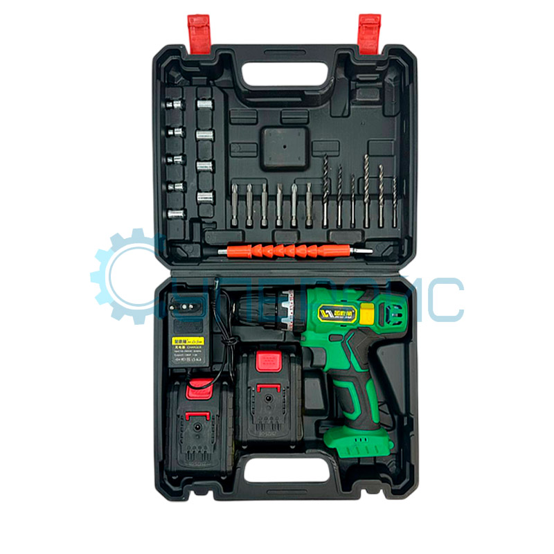 Ударный шуруповерт JLJ BS001-48VF с двумя аккумуляторами и кейсом фото 1