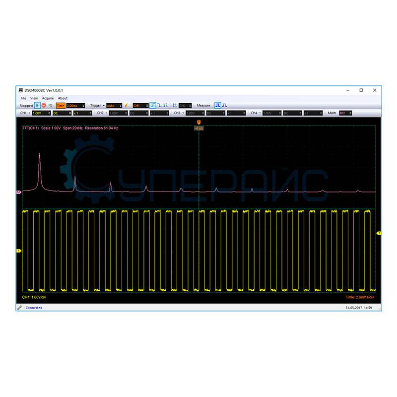 Цифровой осциллограф Hantek DSO4084C (4 канала, 80 МГц)