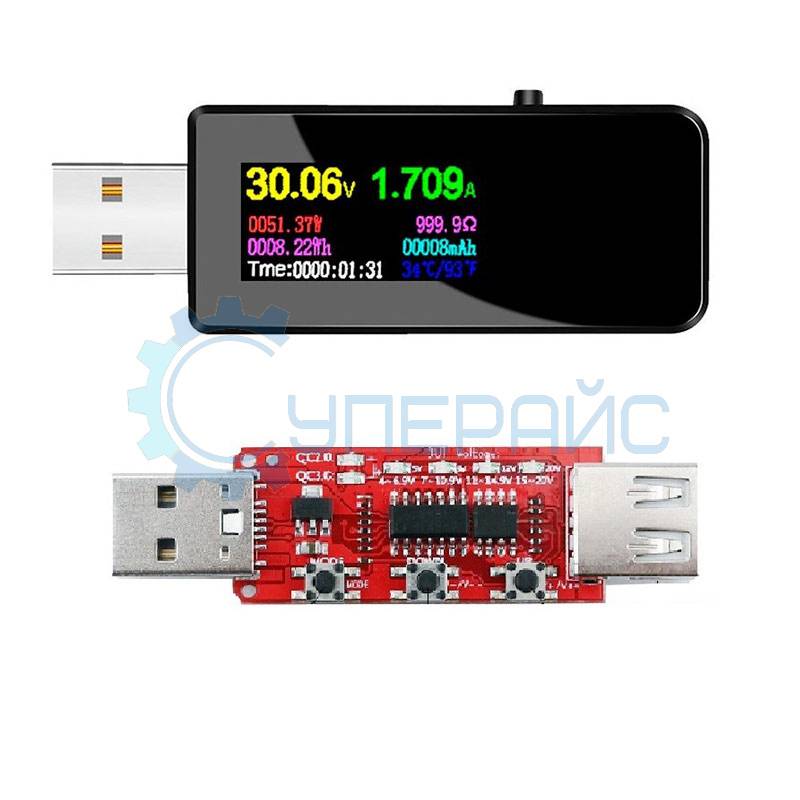 Тестер USB JUWEI Atorch U96 с триггером Qualcomm QC2.0 3.0