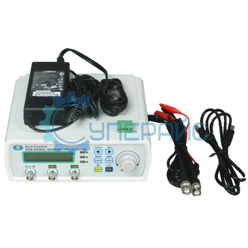 Генератор сигналов MHS-5200P (6 МГц) с усилителем 1А (0-80КГц)