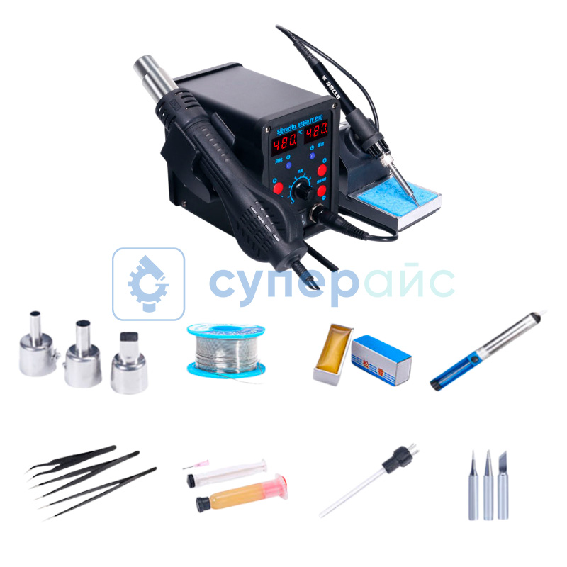 Термовоздушная паяльная станция Silverflo 8786D IV PRO фото 3
