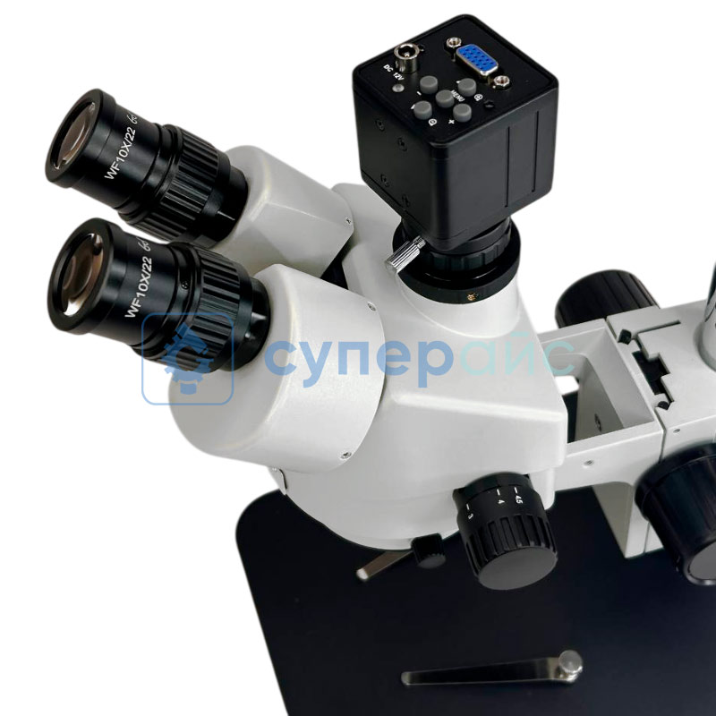 Тринокулярный микроскоп Crystallite ST-7045 с камерой VGA фото 7