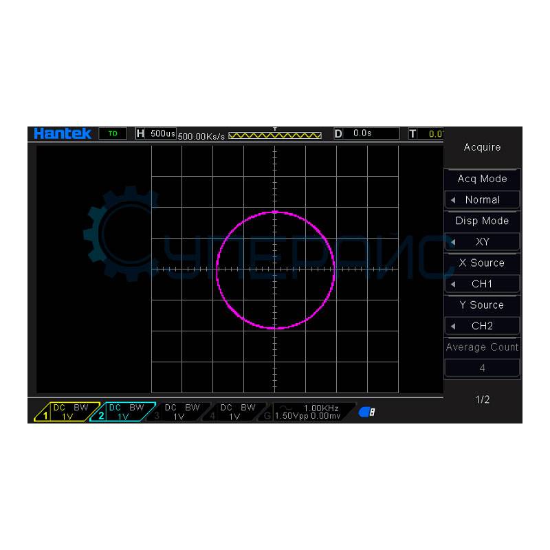 Цифровой осциллограф Hantek DSO4104C (4 канала, 100 МГц)