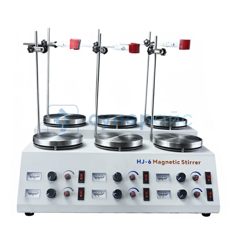 Шестиканальная лабораторная мешалка Dingxinyi HJ-6 фото 1