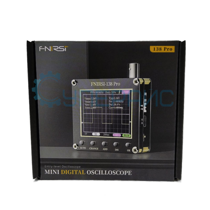 Портативный осциллограф FNIRSI DSO-138 PRO с батареей и пробником