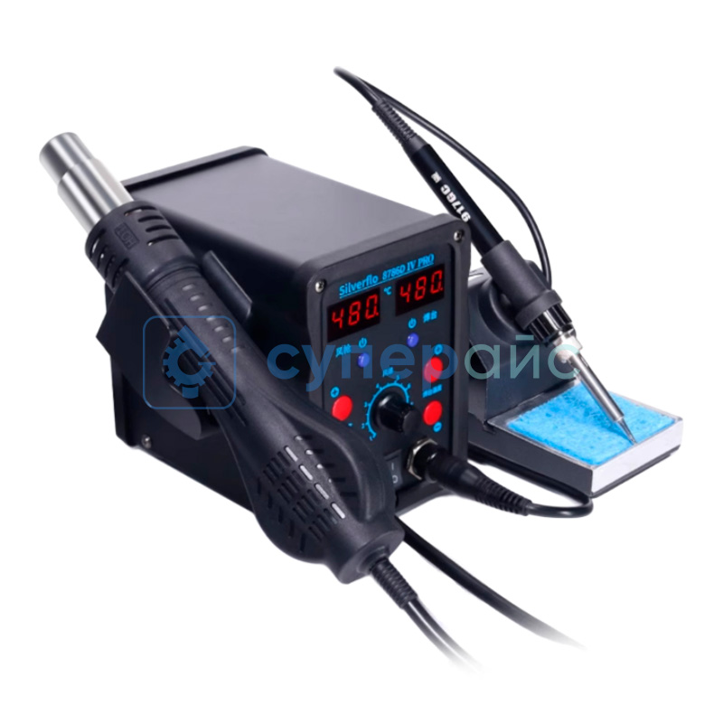 Термовоздушная паяльная станция Silverflo 8786D IV PRO фото 2