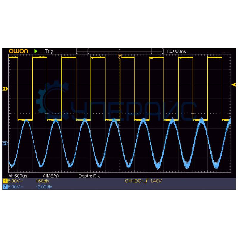 Цифровой запоминающий осциллограф OWON SDS1022 (2 канала, 20 МГц)