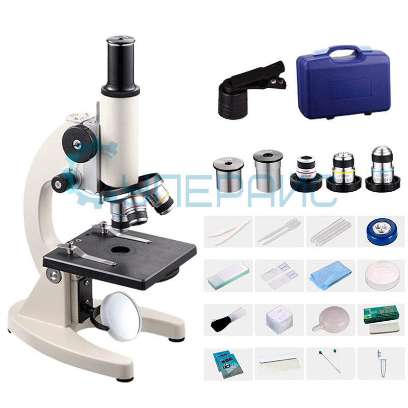 Биологический микроскоп JNOEC NOVEL XSP-02 с набором для опытов