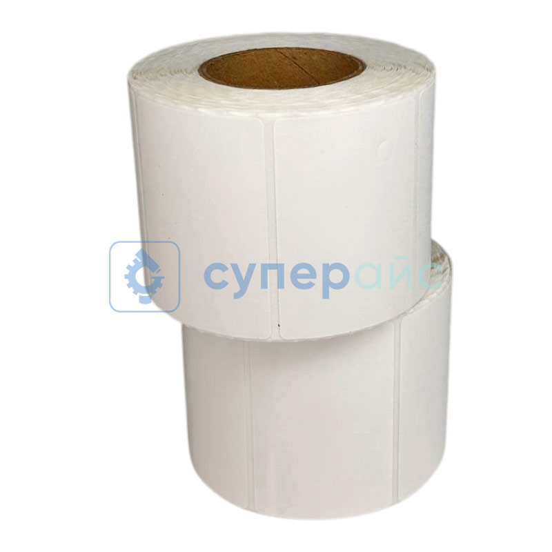 Термоэтикетки 58x40 мм, 2 рулона, ЭКО, 700 этикеток, без печати, со втулкой фото 3
