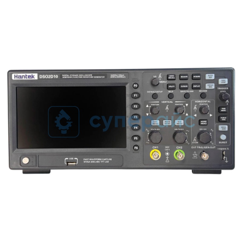 Цифровой запоминающий осциллограф Hantek DSO2D10 (2 канала x 100 МГц) фото 1