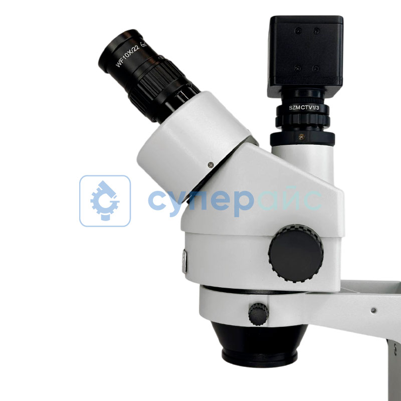 Тринокулярный микроскоп Crystallite ST-7045 с камерой VGA фото 8