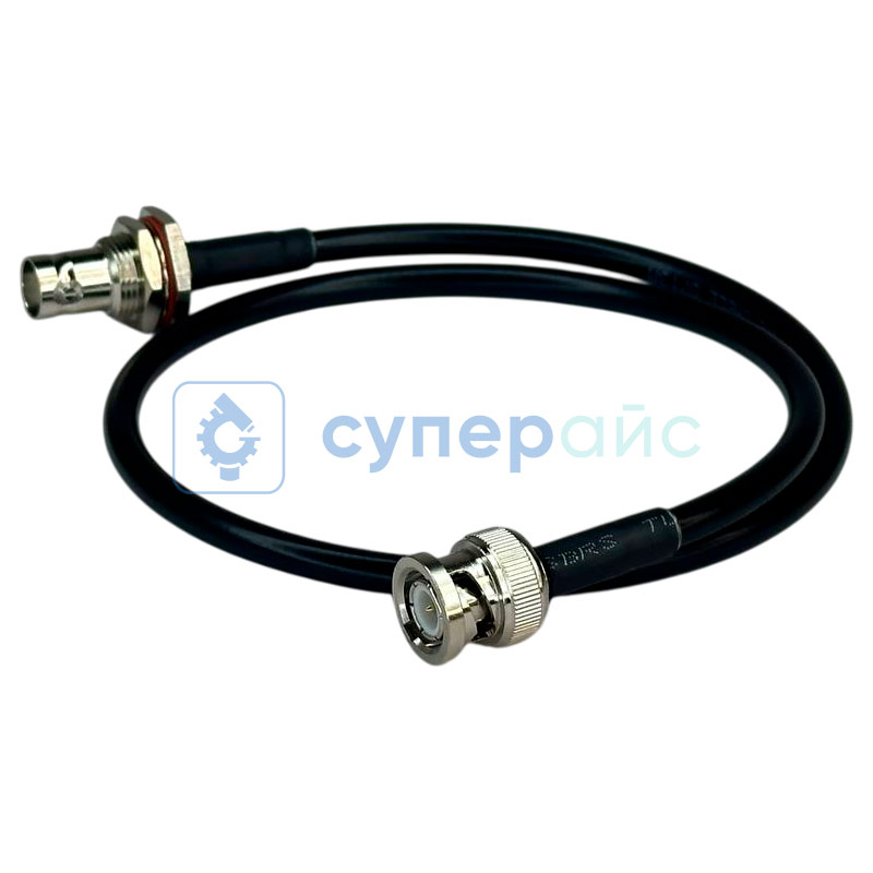 Коаксиальный кабель RG58 BNC Male - BNC Female (0,5 м) фото 3