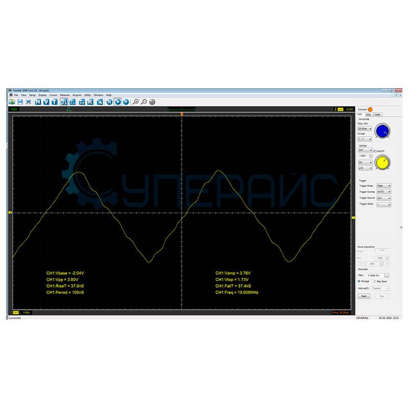 Двухканальный осциллограф Hantek 2D82 Auto III для автодиагностики