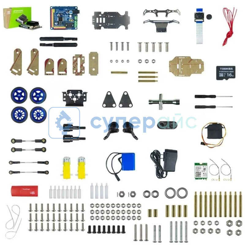 Робот с камерой Xiao-r Donkeycar XR-F2 с микрокомпьютером Jetson Nano (конструктор) фото 4