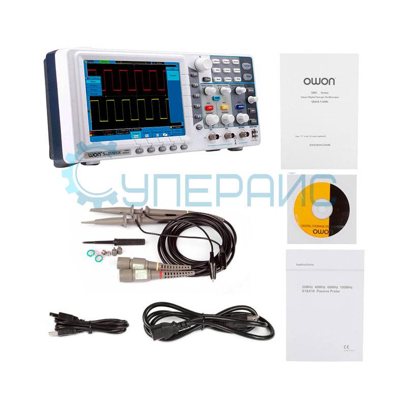 Настольный осциллограф OWON SDS5032EV с VGA выходом (2 канала, 30 МГц)