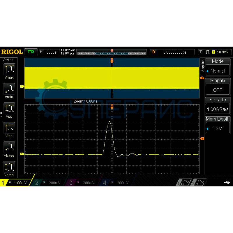 Четырехканальный цифровой осциллограф RIGOL DS1074Z