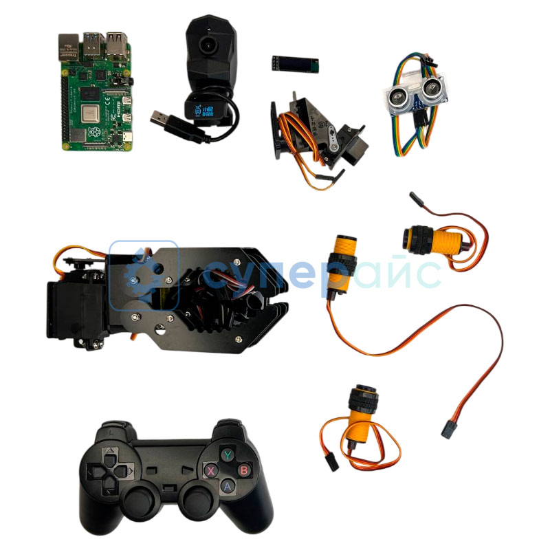 Конструктор для сборки Xiao-r GFS-X AI Raspberry Pi 4B (4GB) A2 Claw фото 4