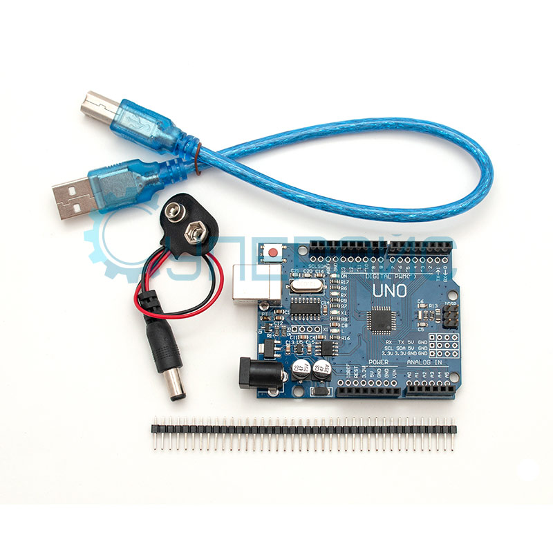 Стартовый набор Starter Kit Basic с контроллером UNO R3, совместимым со средой Arduino, и 3 уроками