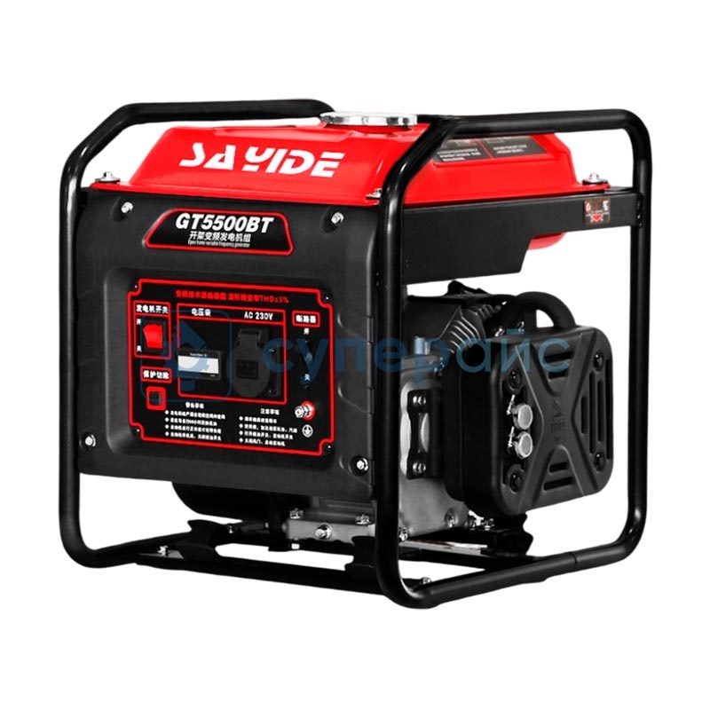 Бензиновый генератор Sayide GT5500BT с открытой рамой фото 1