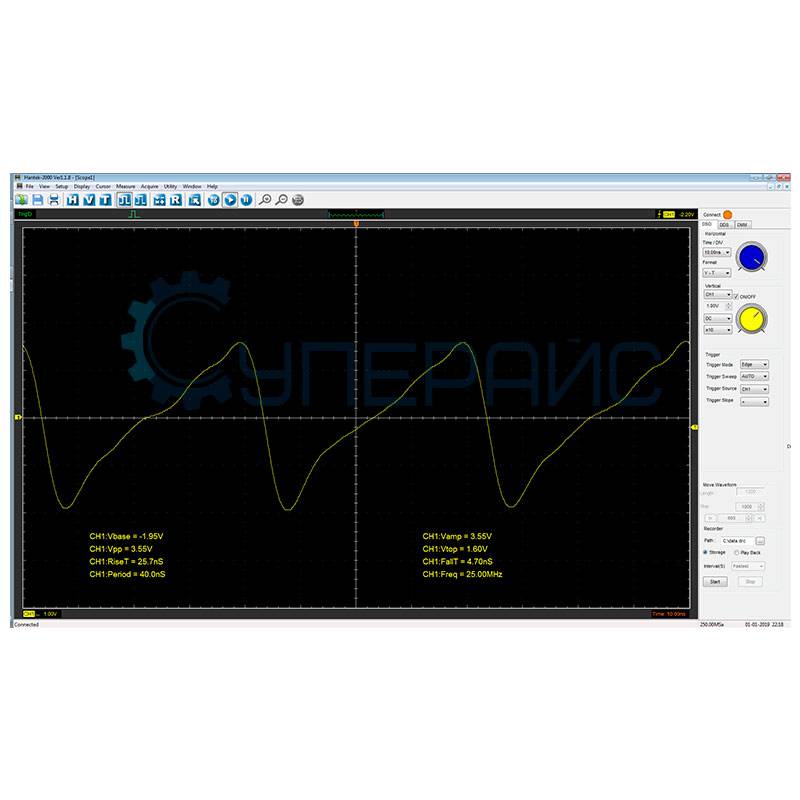 Двухканальный осциллограф Hantek 2D82 Auto III для автодиагностики