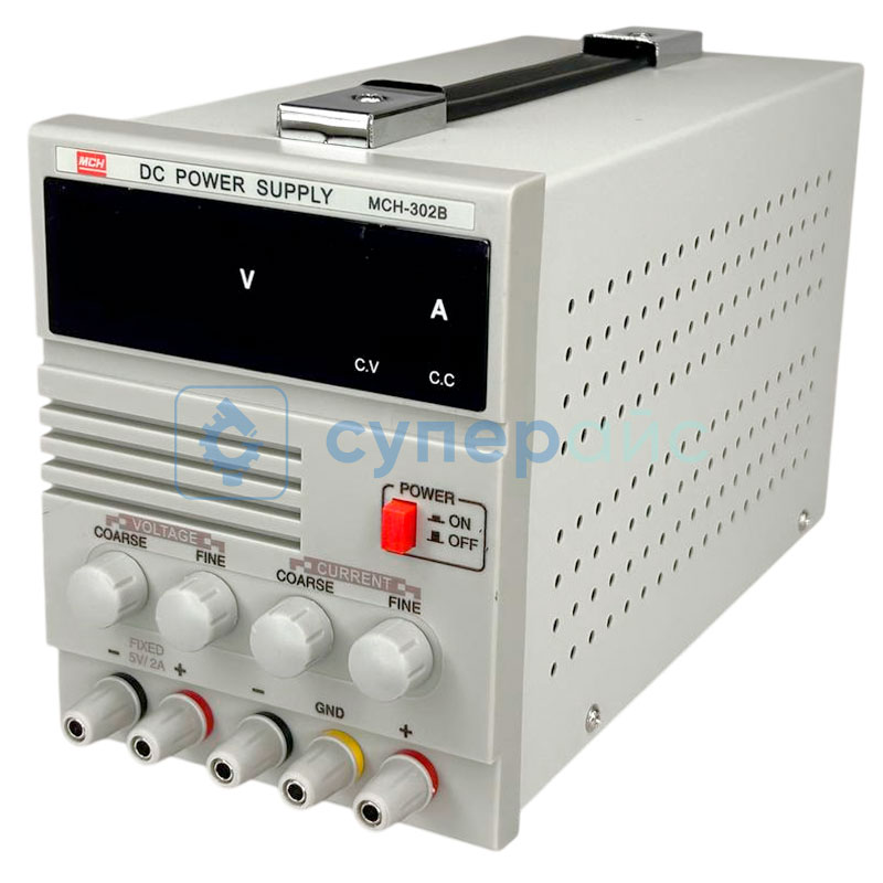 Лабораторный источник питания MCH 302B (30В, 2А) фото 2