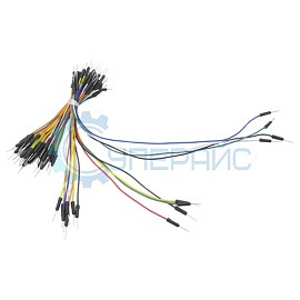 Набор соединительных проводов M/M «папа-папа» Breadboard (10 - 25 см, 65 шт) фото