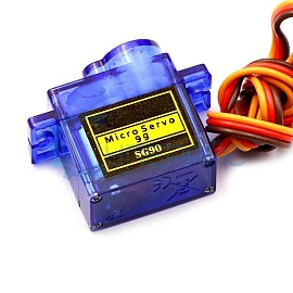 Аналоговый сервопривод SG90 Micro Servo на 360 градусов фото