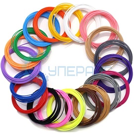 Набор PCL пластика для 3D ручки из 20 цветов (100 метров) фото