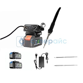 Аккумуляторная паяльная станция MAOVON T12 с двумя аккумуляторами фото