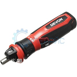Аккумуляторная отвертка Devon 5612-Li-4 с длинными битами фото