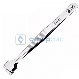 Пинцет нескользящий BEST BST-91-4T фото