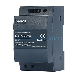 Источник питания под DIN рейку ZGQNYI QYR-60-24 фото