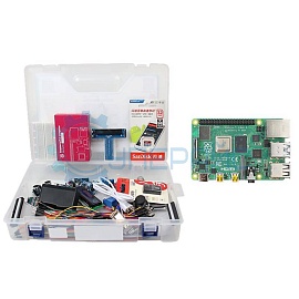 Микрокомпьютер Raspberry Pi 4B 2 GB RAM с набором датчиков в кейсе фото