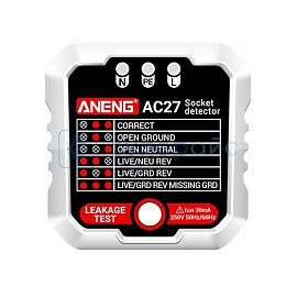 Тестер для розеток ANENG AC27 фото