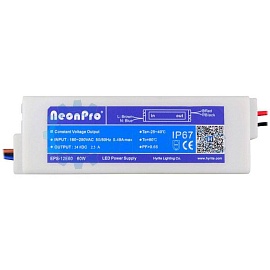 Герметичный блок питания NeonPro EPS-24E60 (24 В, 2.5 А, 60 Вт) фото