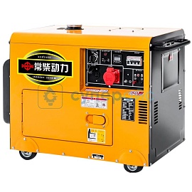 Промышленный генератор Changchai AVR 5,5 кВт в шумозащитном корпусе 220 В фото