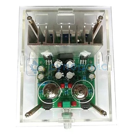 Набор радиодеталей для сборки усилителя звука на базе LM1875T с блоком питания фото