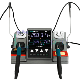 Двухканальная индукционная станция для пайки SUGON T1602, 150Вт фото