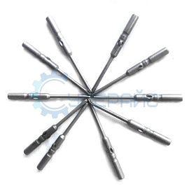 Комплект бит PH1 на патрон Ф5, Ф2.5 L60, 10шт. фото