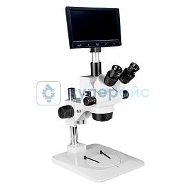 Стереоскопический микроскоп Damingzhi 11X-72X с дисплеем фото