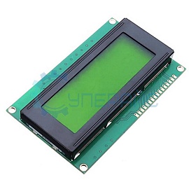 Символьный ЖК дисплей LCD2004A 20x4 с I2C переходником, зеленая подсветка фото