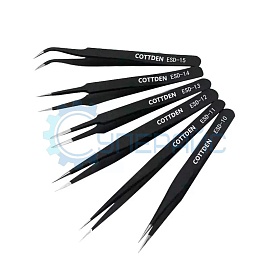 Пинцеты антистатические (6 шт. в комплекте) для BGA фото