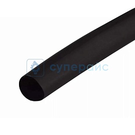 Черная термоусадочная трубка 70мм/1м фото